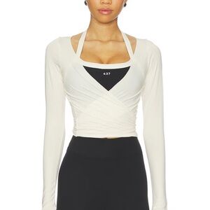 437 The Ballet Wrap in Cream Small